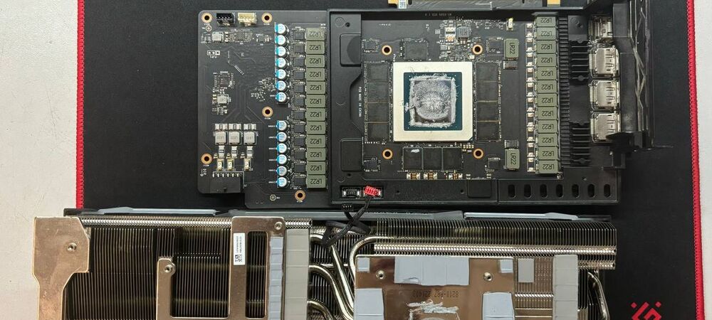 Видеокарта MSI 3090 Ti замена термопасты и термопрокладок